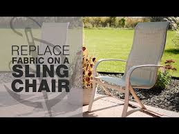 outdoor sling chair replacement