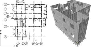 typical floor plan with the gridlines