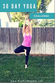 30 day yoga challenge run eat repeat