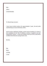 Download A Free Letter Of Reference Template For Word View A Sample