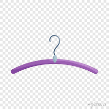 Purple Coat Hanger Icon Cartoon