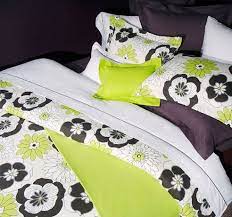 Lime Green Black And White Bedding You