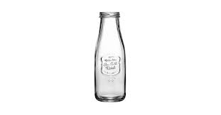 Acopa 14 Oz Embossed Glass Milk Bottle
