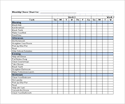 Family Chore Chart Template 14 Free Sample Example