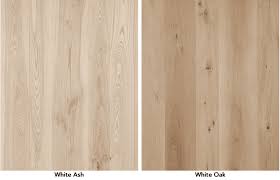 comparing ash vs oak wood floors