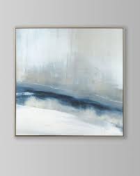 Enigma Blue Abstract Framed Wall Art