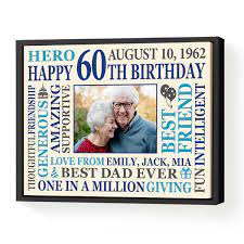 custom unique 60th birthday gift ideas