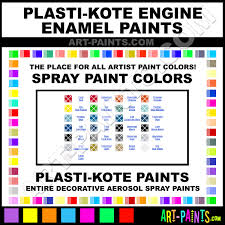 Plasti Kote Engine Enamel Spray Paint Aerosol Colors