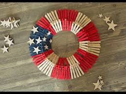 americana clothespin wreath tutorial