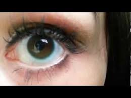 Acuvue 2 Colours Enhancers Green On Dark Brown Eyes