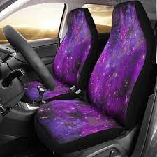 Purple Cosmic Car Seat Covers Set Of 4