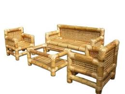 standard bamboo sofa set at rs 19500
