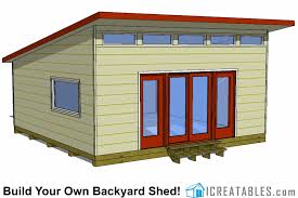 20x24 Modern Shed Plans Tiny House Plans