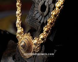 gold long necklace from tanishq south