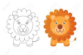 They are all free to print, and the kids will love coloring them in. Coloring Page Of Cute Lion Can Train Your Childrens Imagination And Train Childrens Creativity And Get To Know Colors Royalty Free Cliparts Vectors And Stock Illustration Image 156534435