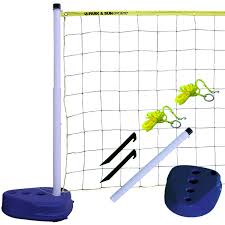 portable outdoor volleyball net systems
