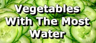 17 Vegetables Highest In Water