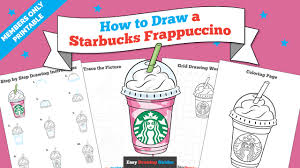 ➜ easy, simple follow along drawing lessons for kids or beginners. How To Draw A Starbucks Frappuccino Really Easy Drawing Tutorial