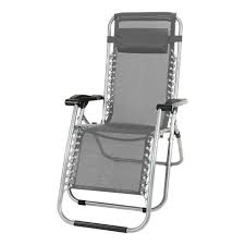 2 X Grey Textoline Zero Gravity Chair