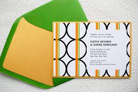 green diy wedding invitation