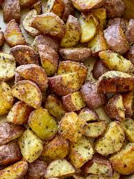 roasted red potatoes together as family