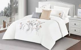 Crown Cotton Embroidered Comforter Set