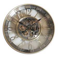 Gear Clock Industrial 55cm Bronze Color