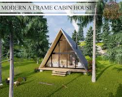 Modern A Frame Cabin House Plans 1