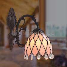 Rural Crystal Stained Glass Wall Light