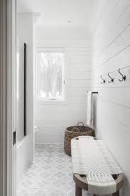 White Shiplap Bathroom Walls Design Ideas