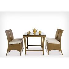 wicker glass dining table set for home