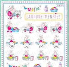 Laundry Chore Chart Stickers For Household Planning
