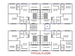 2bhk apartment floor plan technical civil