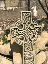 Celtic Cross Stone Plaque Burgess