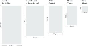 Bath Towel Size Standard Dimensions In Cm Sizes South Africa