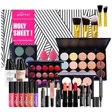 toma all in one makeup kit complete starter makeup set lipstick primer eyeshadow palette eyebrow pencil set for s and s as shown