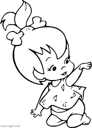 Smartphones may be a hot item now, but the wristwatch has been an icon. Pebbles Flintstone Playing Coloring Page Coloringall