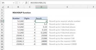 excel roundup function exceljet