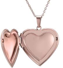 stainless steel heart shape locket