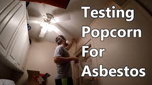 how to test popcorn ceiling for