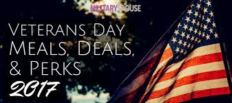 meals deals perks for veterans day