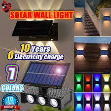 7 Color Lamp Solar Wall Light Outdoor