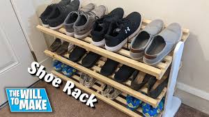 a shoe rack diy woodworking