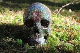 Swarovski Crystal Skull Home Decor