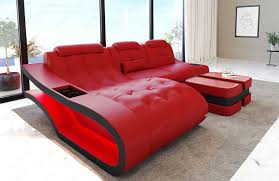 leather corner sofa elegante l shape in