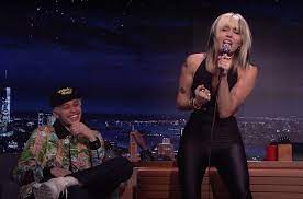 Miley Cyrus Sings to Pete Davidson ...