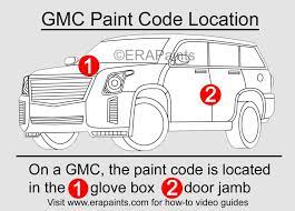 paint code for your gmc