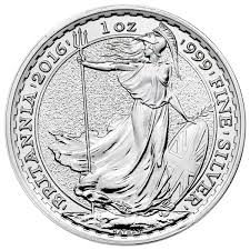 British Silver Britannia Coin 1 Troy Oz 999 Pure