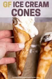 homemade gluten free ice cream cones