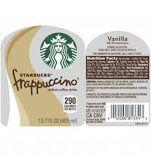 starbucks frappuccino bottle nutrition